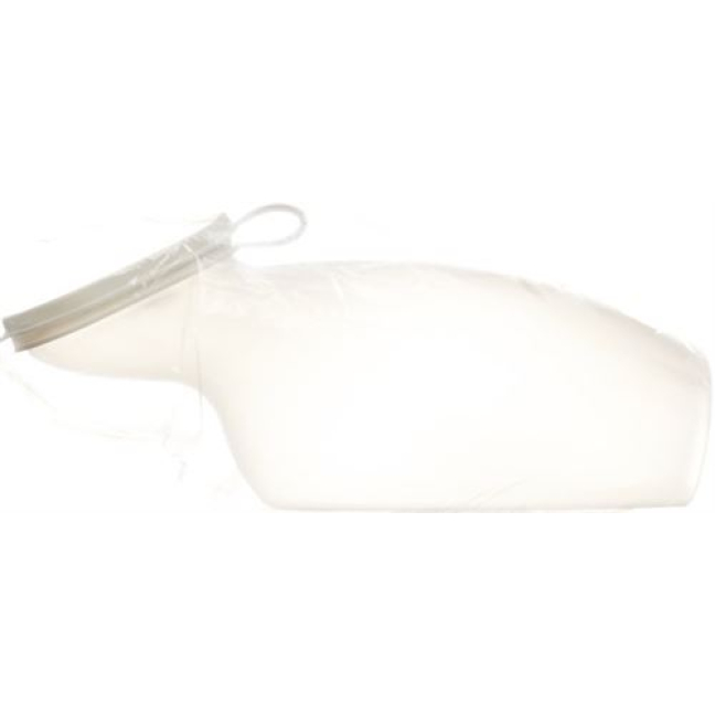 Sundo Urinflasche 女士 1 升乳白色透明带盖