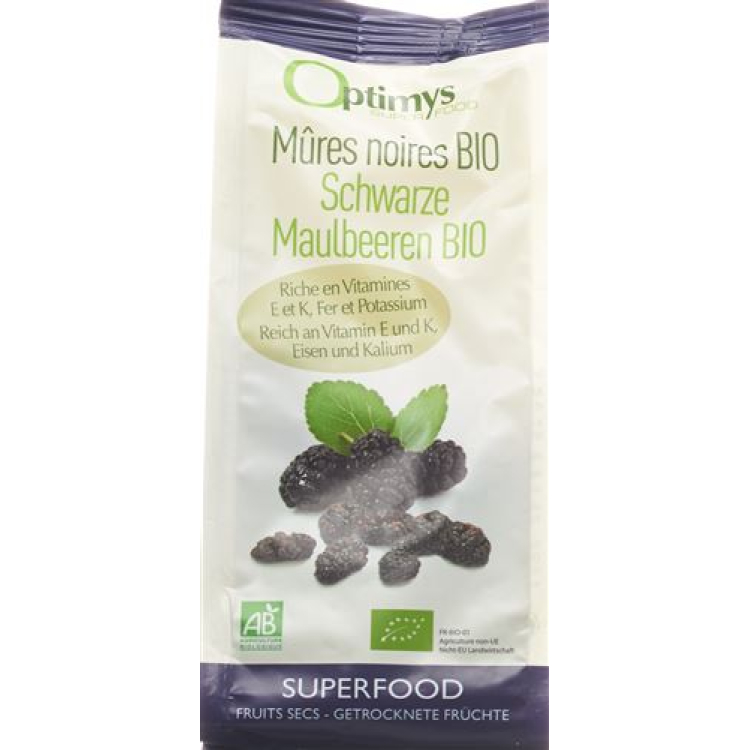 Optimys black mulberries organic 180 g