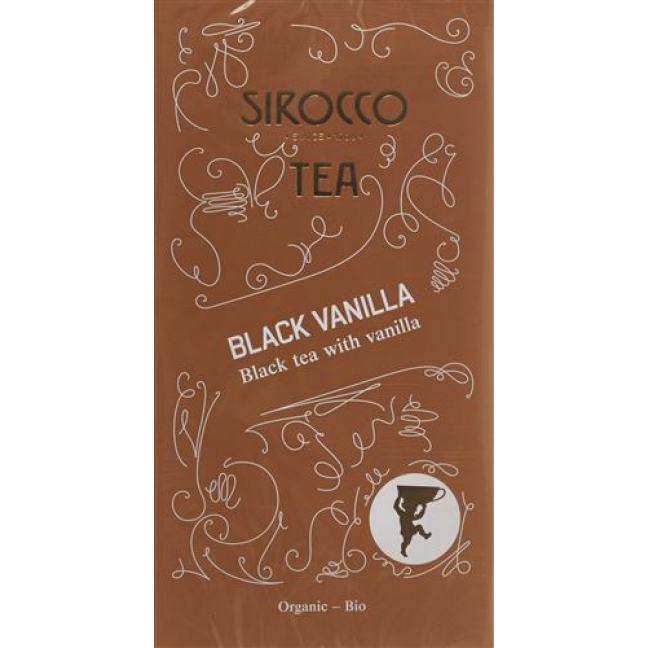 Черный чай Sirocco с ванилью в пакетиках 20 шт.