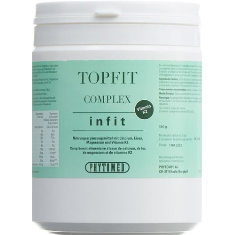 Phytomed Infit Topfit Complex + ვიტამინი K2 500გრ