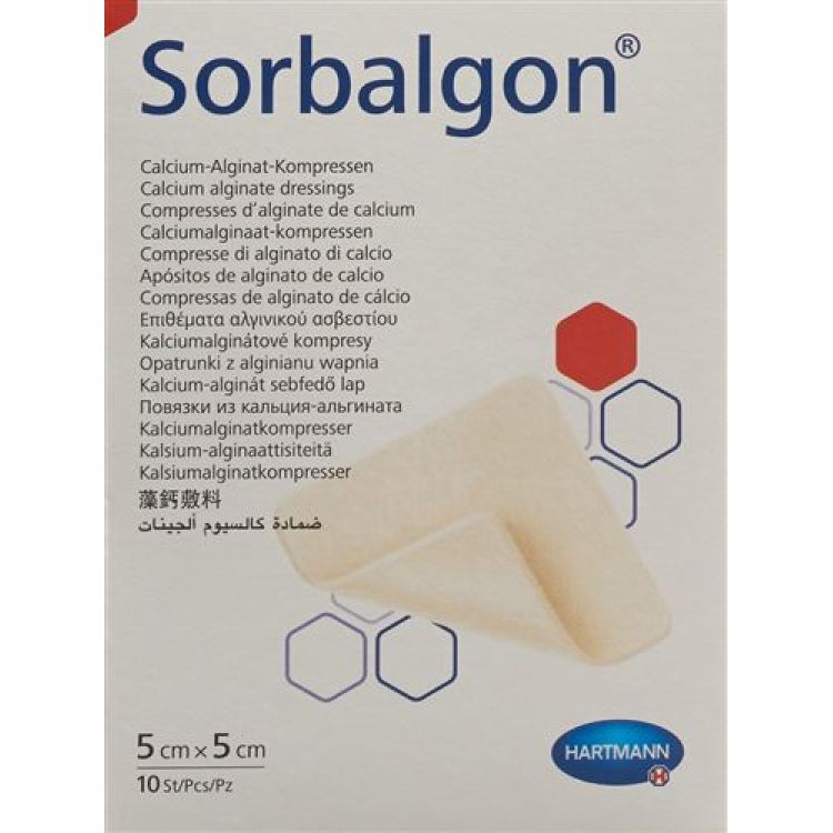 Sorbalgon kompressid 5x5cm steriilsed 10 tk