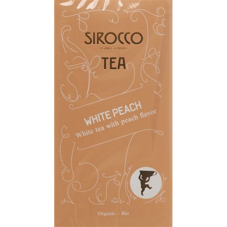 Sirocco çay paketləri White Peach 20 ədəd