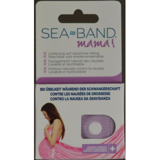 Sea-Band Mama banda de acupressão rosa para grávida 1 par