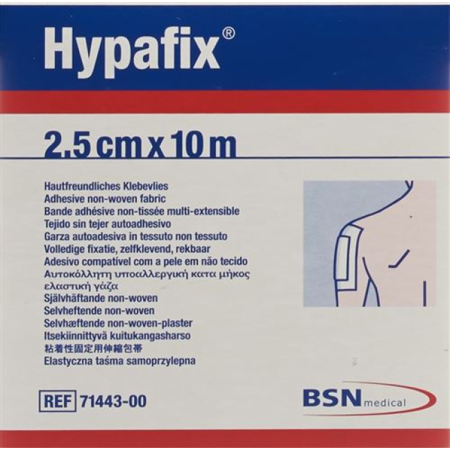 Hypafix lepiace rúno 2,5cmx10m role