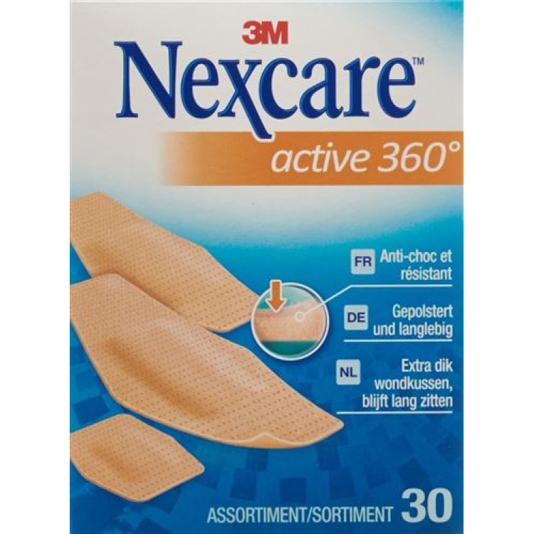 3M Nexcare Plaster Active 360° 30 pcs