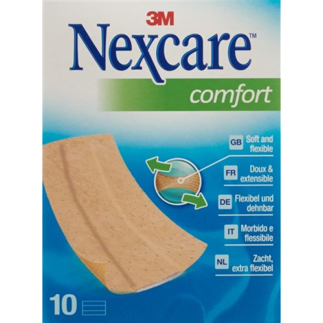 3M Nexcare Plaster Comfort Bands 6x10cm 10 pcs