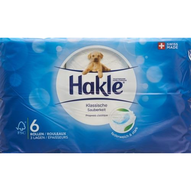 Hakle Klassische Sauberkeit Toilettenpapier weiss FSC 24 Stk
