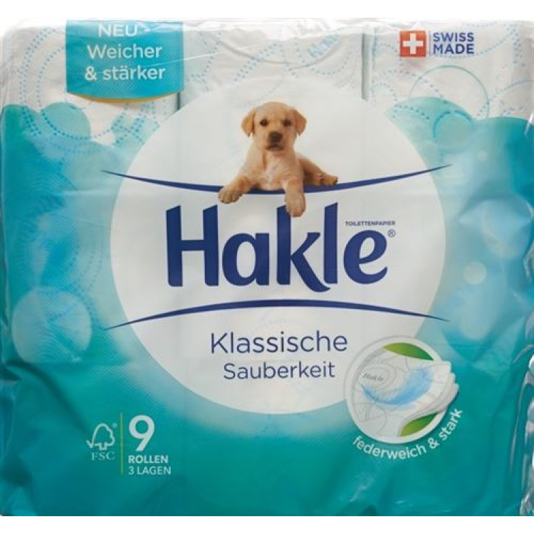 Hakle Classic cleanliness of toilet paper blue FSC 9 units