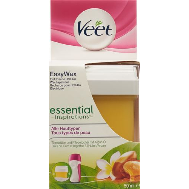 Veet EasyWax vahan täyttöpatruuna luonnollinen herkkä 50 ml