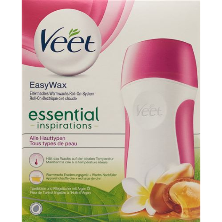 Veet EasyWax Sensitive Roll-On set prirodni