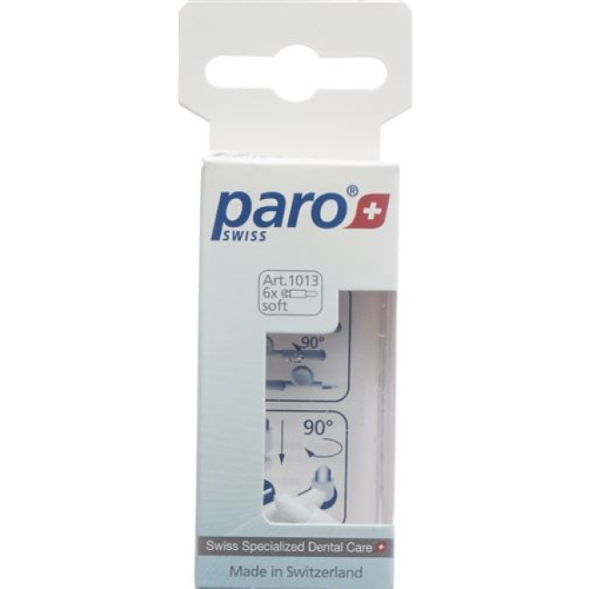 PARO Interspace խոզանակ F փափուկ սպիտակ լիցքավորում 6 հատ