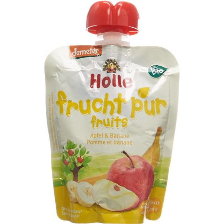 Holle Pouchy Apfel mit Banane 90 g