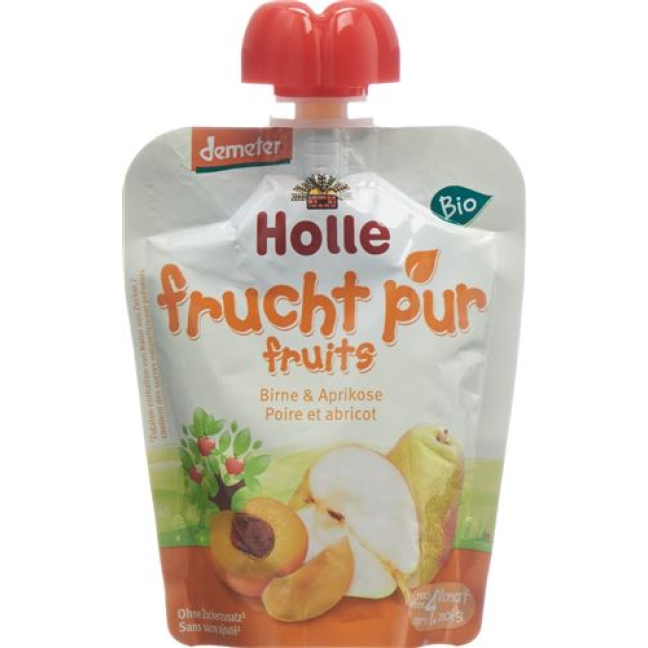Holle Pouchy Pear with Apricot 90g