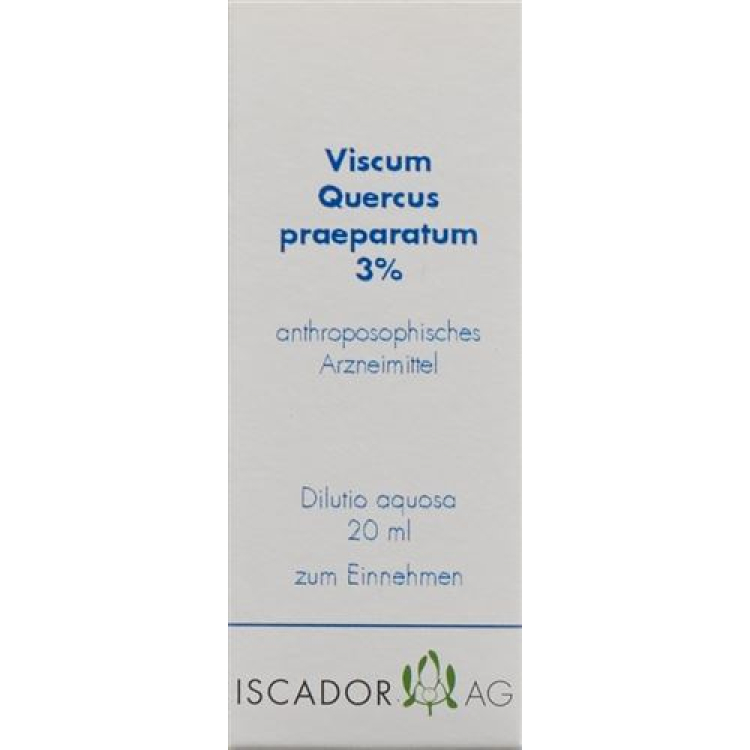 Iscador Viscum Quercus Praeparatum 3% Dilutio aquosa 20 мл