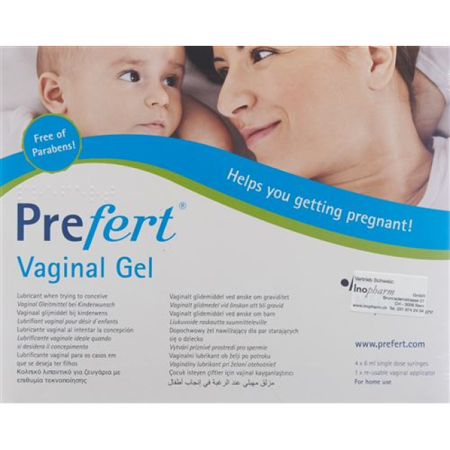 Prefert Gel Vaginal 4 x 6 ml + 1 aplicador