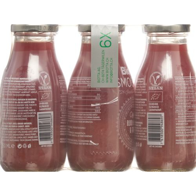 Biotta SmooTea blood orange ginger lt 6 x 00:25