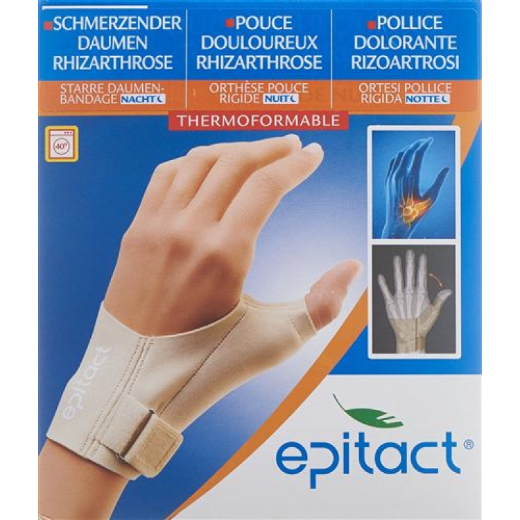 Epitact rigid thumb bandage NIGHT L 17-19cm right