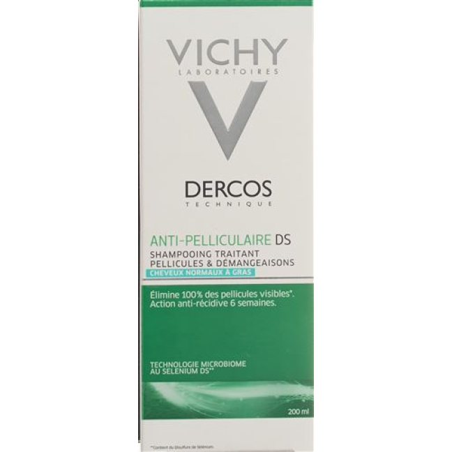 Шампунь Vichy Dercos Anti-pelliculaire cheveux gras FR 200 мл