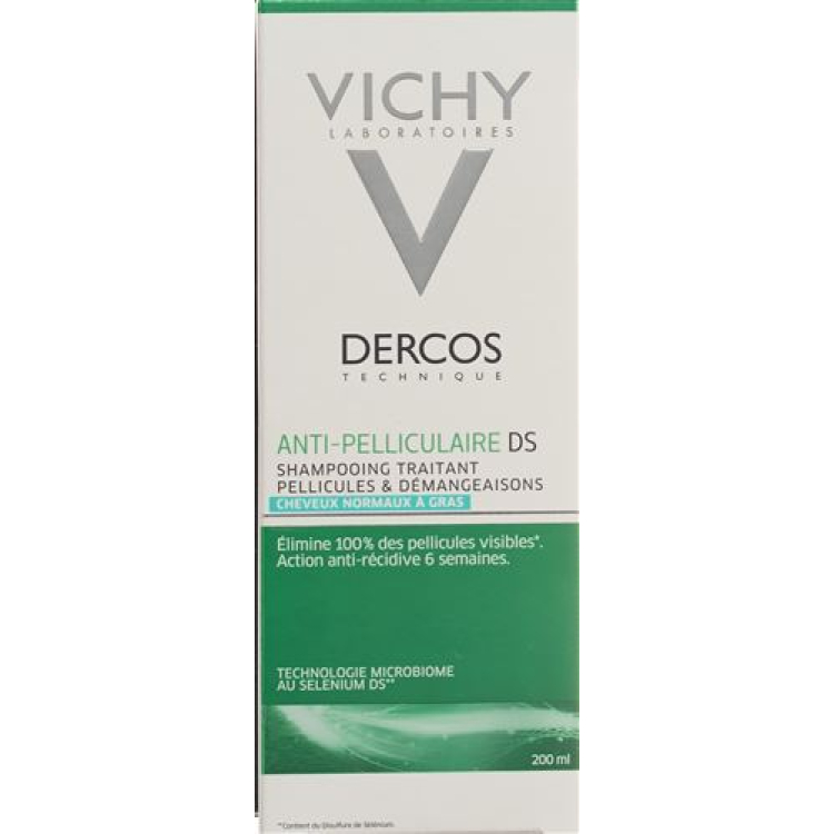 Vichy Dercos šampón proti pelikulám cheveux gras FR 200 ml