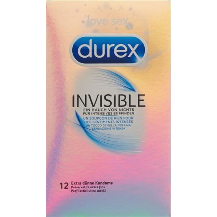 Durex Invisible Prezerwatywy 12 sztuk