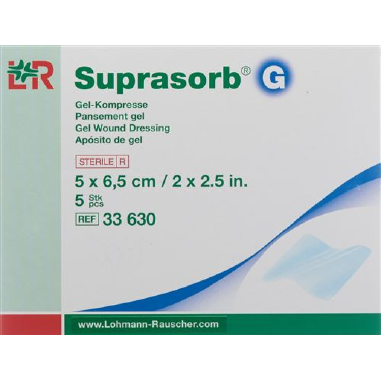 Suprasorb G gel compress 5x6.5cm 5 pcs