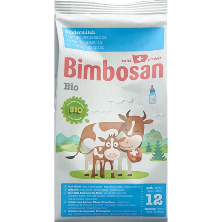 Bimbosan refil de leite orgânico para bebês 400 g