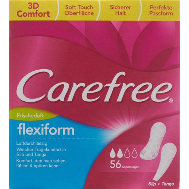 Carefree Flexiform White Fresh 56 pieces