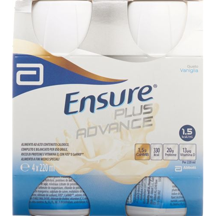 Ensure Plus Advance וניל 4 על 220 מ"ל