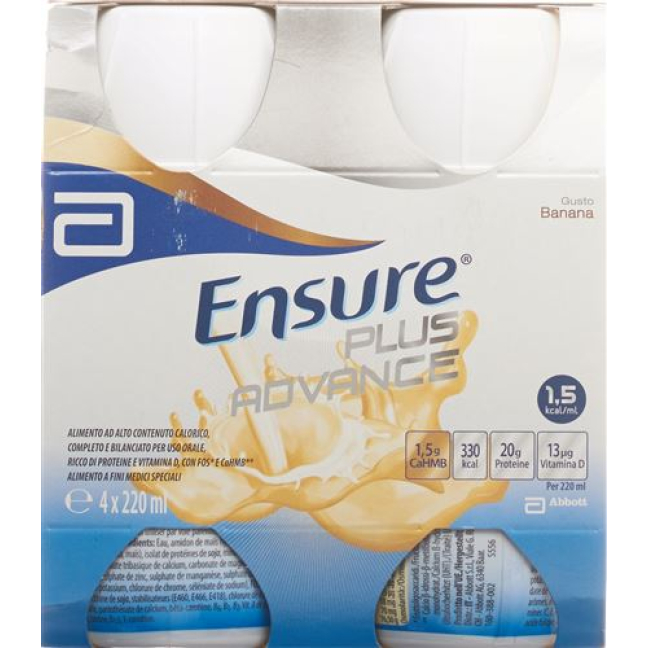 Ensure Plus Advance banane 4 x 220 ml