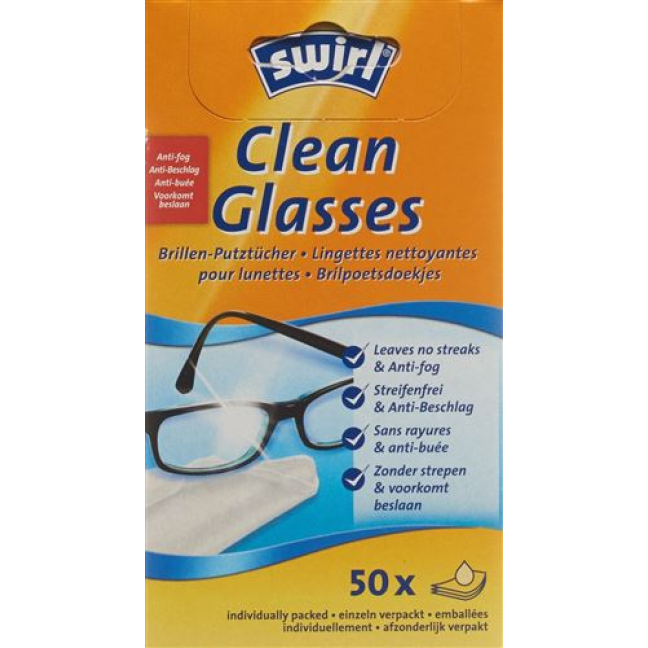 Swirl glasses cleaning cloths 50 pcs