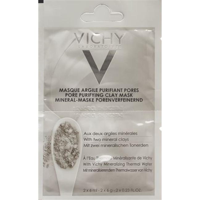 Vichy mineralinė kaukė išvalo poras 2 Btl 6 ml