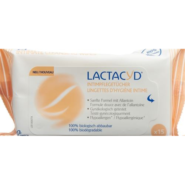 Lactacyd intimate wipes 15 pcs