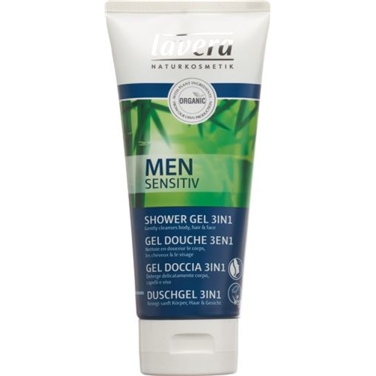 Гель для душу Lavera 3в1 Men Sensitive tube 200 мл