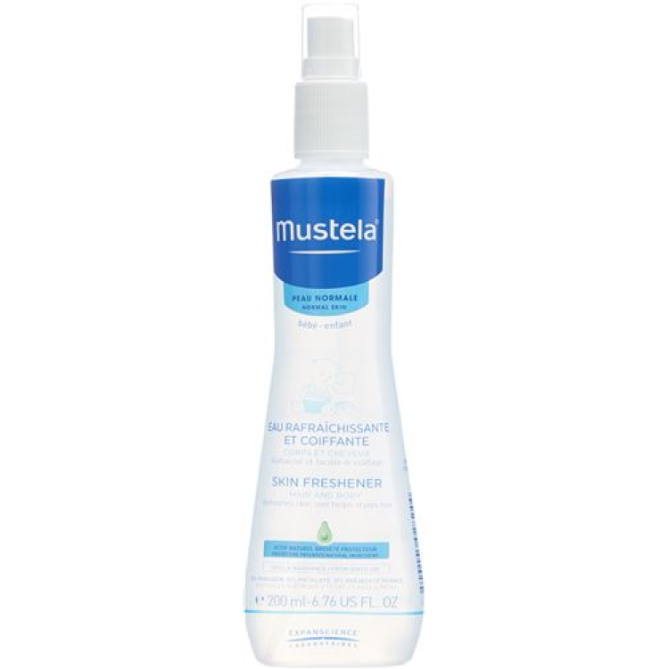 Mustela Virkistävä ja muotoileva sprayvesi normaalille iholle 200 ml