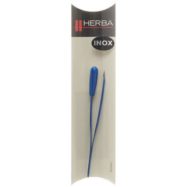 Τσιμπιδάκια Herba λοξά μπλε Inox