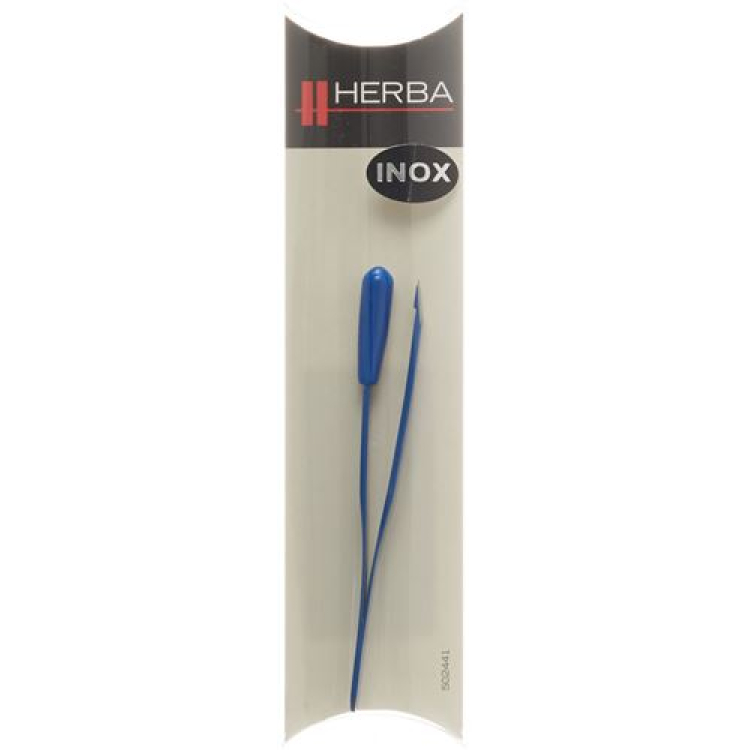 Pinset herba serong Inox biru