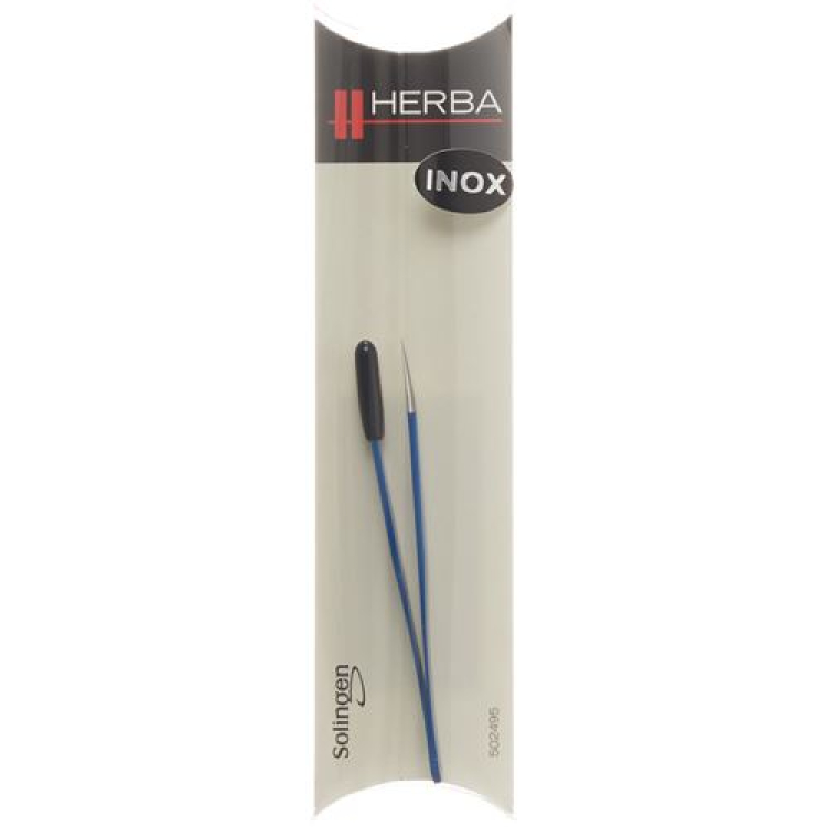 Herba Pinzette spitz Inox blau