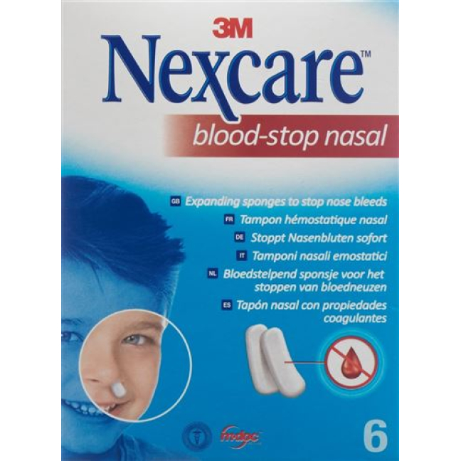 3M Nexcare Blood Stop Nasal Plugs Box 6 pcs