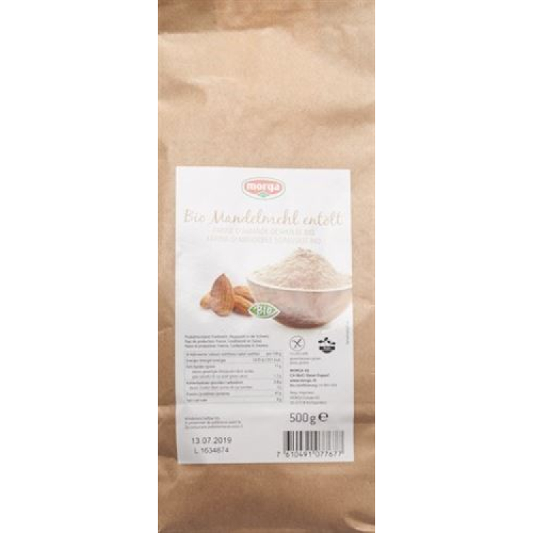 Morga almond flour de-oiled gluten-free organic 500 g