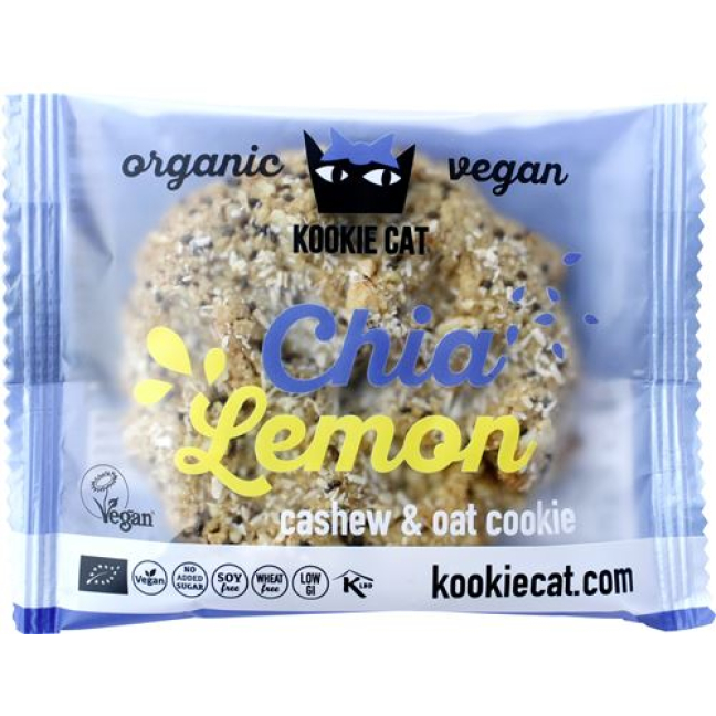 Kookie Cat Chia Lemon Cookie 50 g