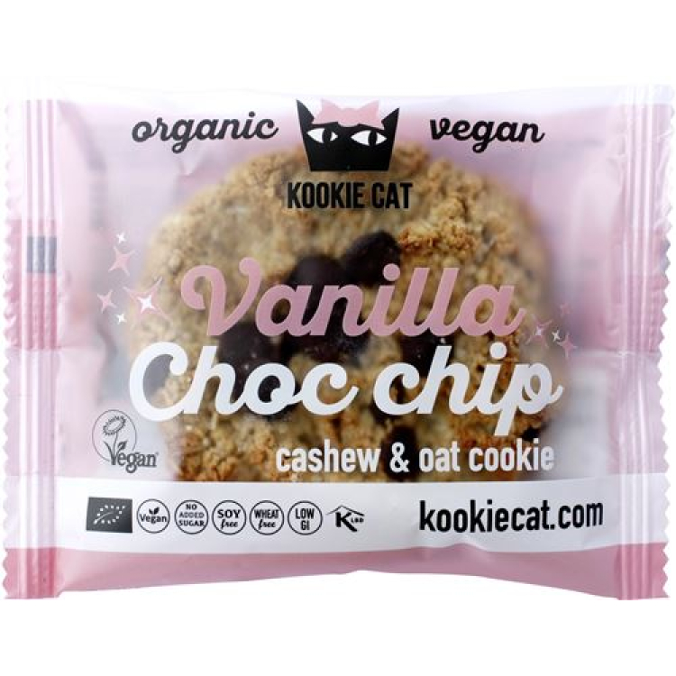 Kookie Cat Vanilla Choc Chip Cookie 50գ