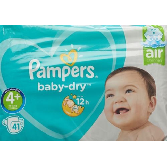 Pampers Baby Dry 10-15kg Gr4 + Maxi Plus Savings Pack 41 pcs