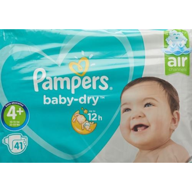 Pampers Baby Dry 10-15kg Gr4 + Maxi Plus Savings Pack 41 pcs