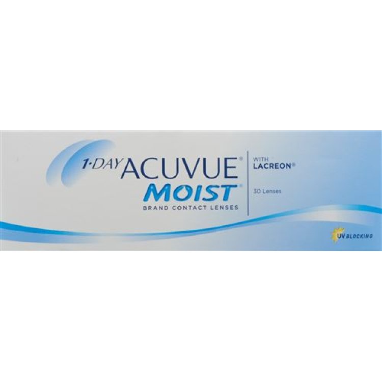 1-Day Acuvue Moist day -1.25dpt curvature (BC) 9.00 180 pcs