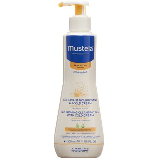 Mustela mild cleansing gel with Cold Cream dry skin 300 ml