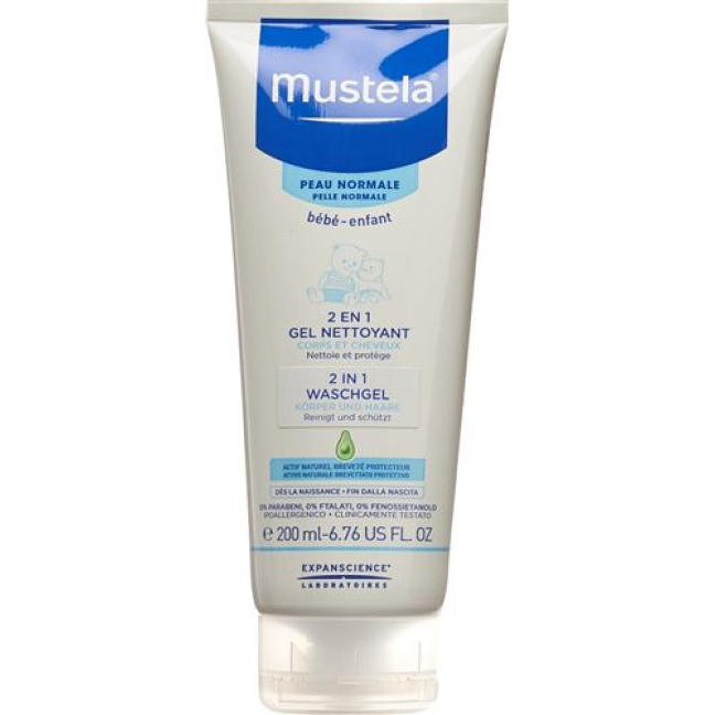 Mustela 2in1 washing gel normal skin Tb 200 ml