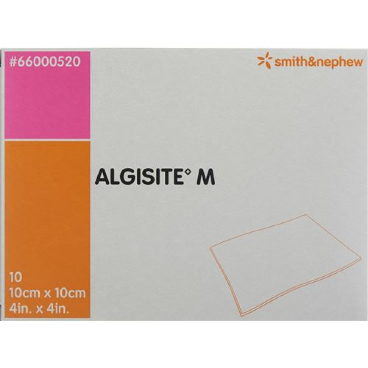 Algisite M alginat kompresslar 10x10cm 10 dona