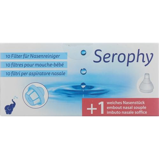 Фильтр Serophy для очистки носа 10 фильтров и 1 Nasenstück