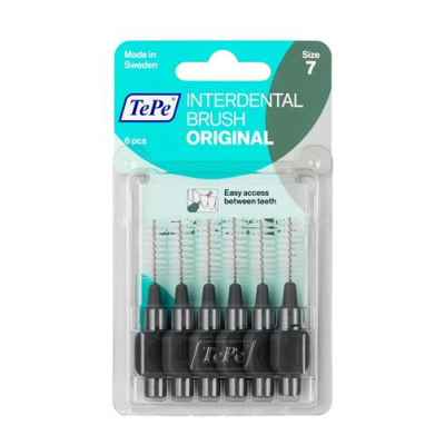 Tepe ជក់ interdental 1.3mm ពណ៌ប្រផេះ 6 កុំព្យូទ័រ