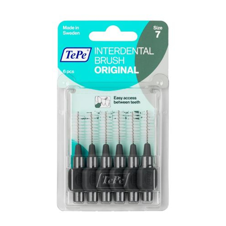 Berus interdental TePe 1.3mm kelabu 6 pcs